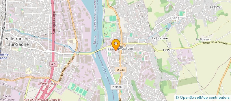 localisation de l'entreprise SCM KINE JASSANS à JASSANS-RIOTTIER