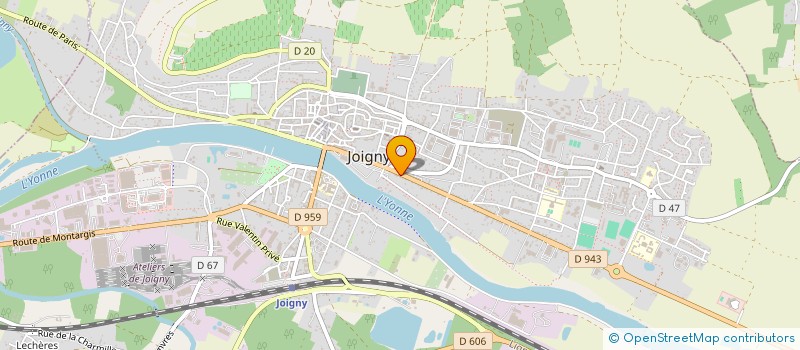 localisation de l'entreprise SCM KINE JOIGNY à JOIGNY