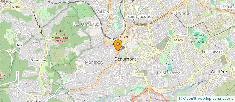 localisation de l'entreprise SCM KINE LA ROTONDE à BEAUMONT