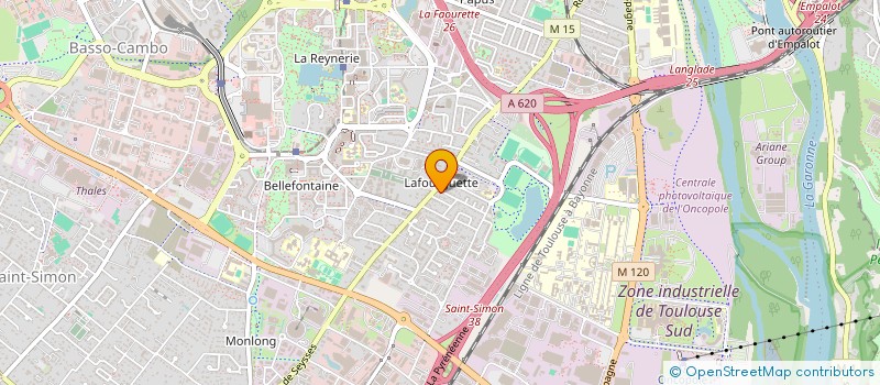 localisation de l'entreprise SCM KINE LAFOURGUETTE  TOULOUSE