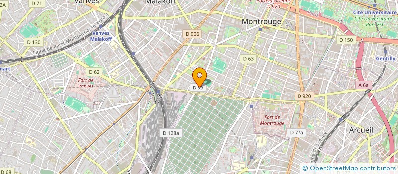 localisation de l'entreprise SCM KINE MAURICE ARNOUX  MONTROUGE