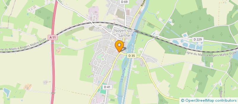 localisation de l'entreprise SCM KINE MOYEN  NOYEN-SUR-SARTHE