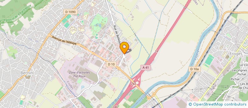 localisation de l'entreprise SCM KINE OSTEO BELLE ETOILE  CROLLES