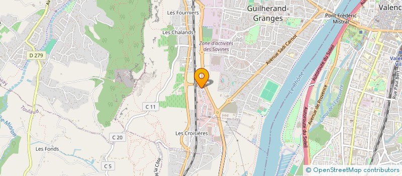 localisation de l'entreprise SCM KINE OSTEO DES LONES à GUILHERAND-GRANGES
