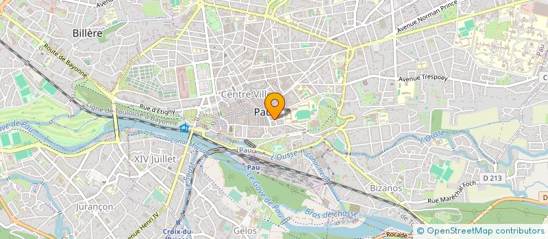 localisation de l'entreprise SCM KINE OSTEO ORPHELINES à PAU
