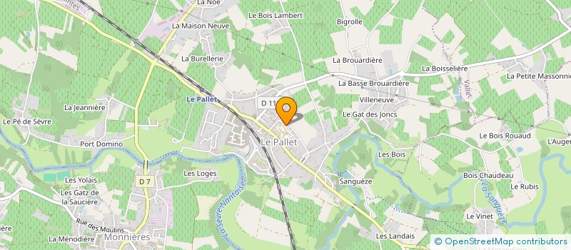 localisation de l'entreprise SCM KINE POLE SANTE LE PALLET  PALLET (LE)