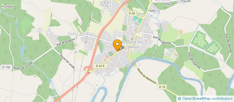 localisation de l'entreprise SCM KINE PONTONX à PONTONX-SUR-L'ADOUR