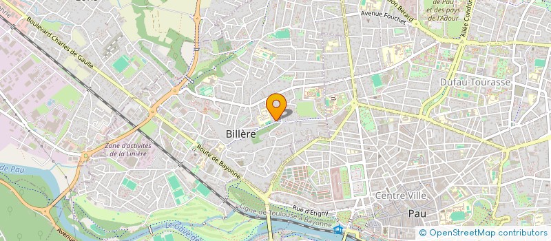 localisation de l'entreprise SCM KINE PYRENEES SPORT  BILLERE