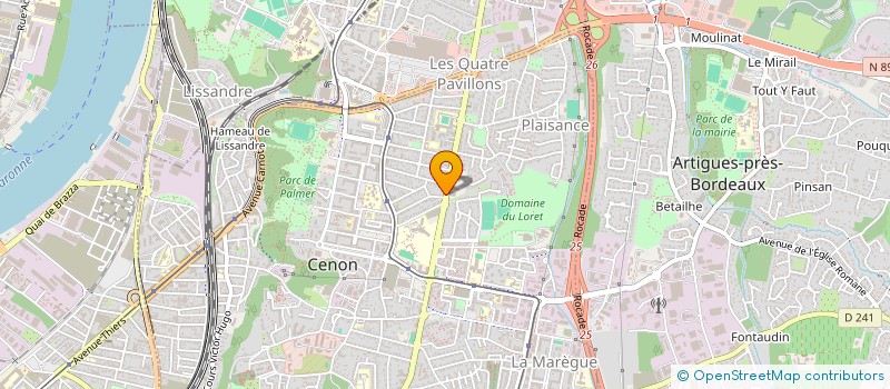 localisation de l'entreprise SCM KINE SPORT CASSAGNE  CENON