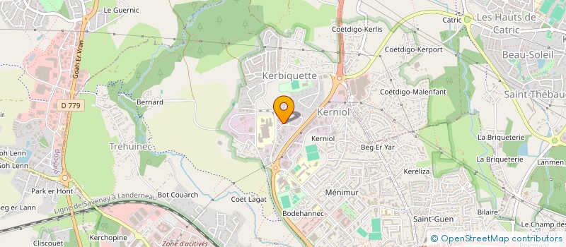 localisation de l'entreprise SCM KINE-TENENIO à VANNES