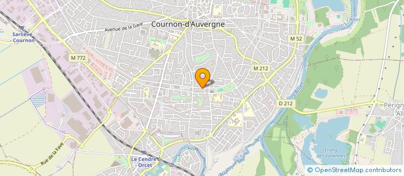 localisation de l'entreprise SCM KINE VIVALDI à COURNON-D'AUVERGNE