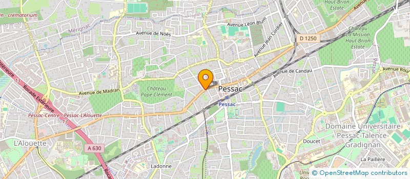 localisation de l'entreprise SCM KINEGIR'  PESSAC