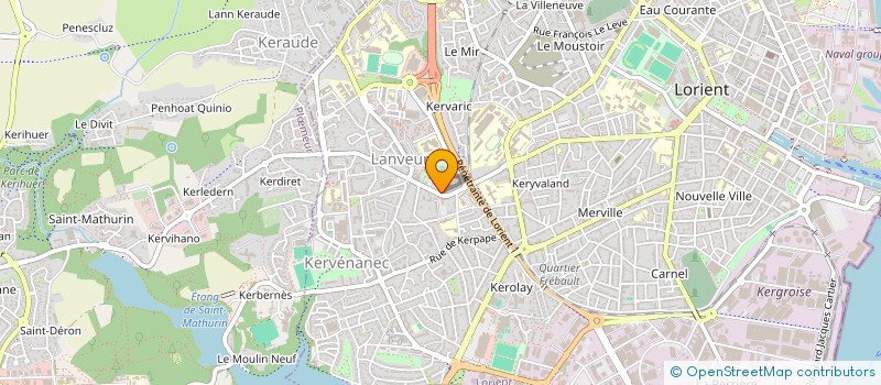 localisation de l'entreprise SCM KINELANVEUR  LORIENT