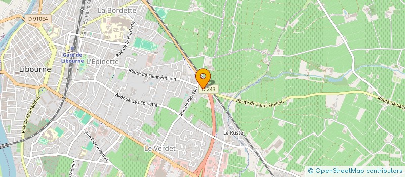 localisation de l'entreprise SCM KINELIB à LIBOURNE