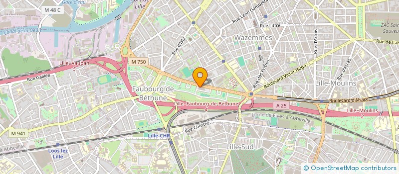 localisation de l'entreprise SCM KINEPOST à LILLE
