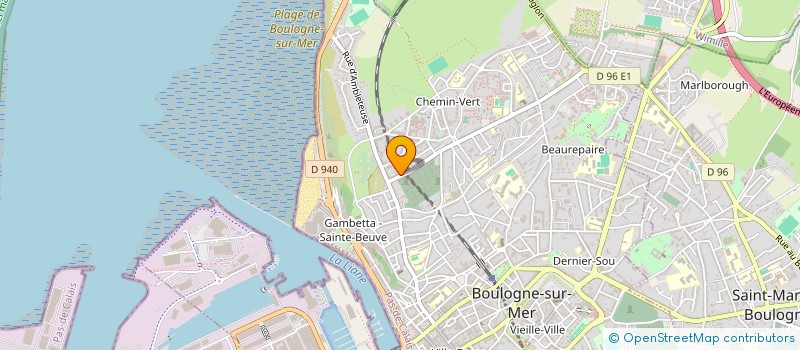 localisation de l'entreprise SCM KINES  BOULOGNE-SUR-MER