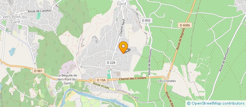 localisation de l'entreprise SCM KINES CASTILLON à CASTILLON-DU-GARD