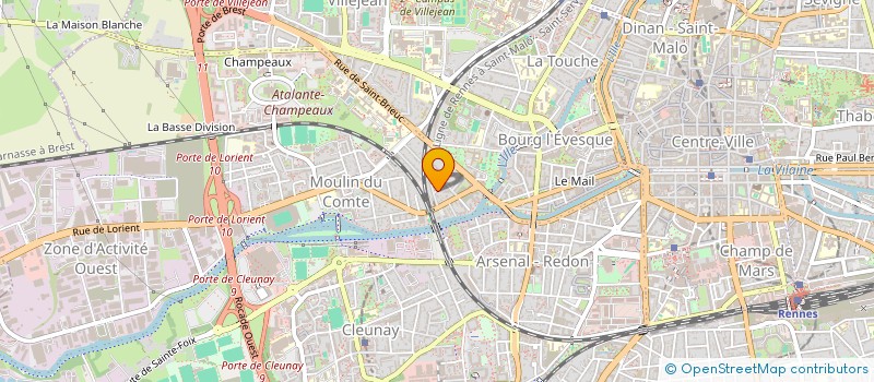 localisation de l'entreprise SCM KINES DE L'ILOT  RENNES