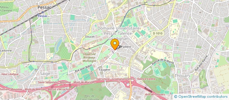 localisation de l'entreprise SCM KINES DES ARTS  PESSAC