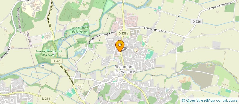 localisation de l'entreprise SCM KINES DES PINS  BEAUMONT-LES-VALENCE