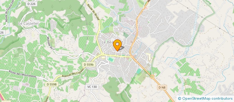 localisation de l'entreprise SCM KINES DU SAINT ELOI  LE BEAUSSET