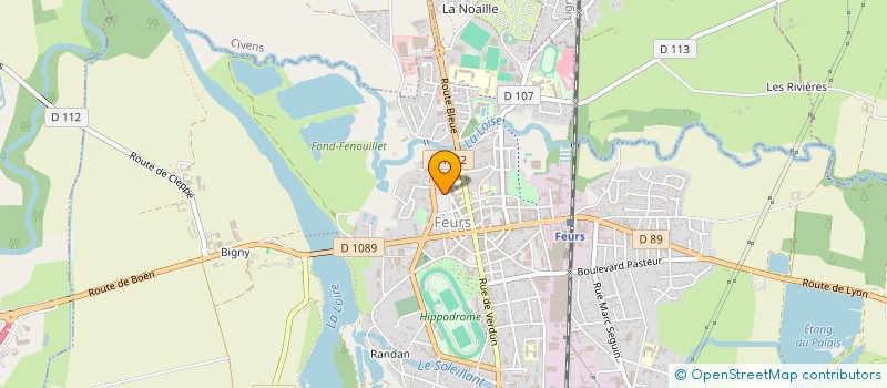 localisation de l'entreprise SCM KINES-FEURS à FEURS