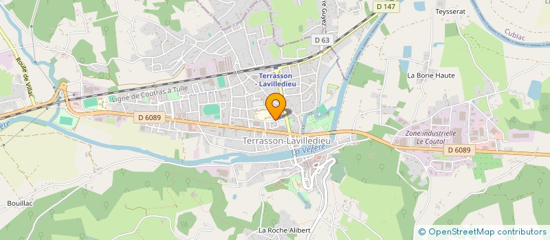 localisation de l'entreprise SCM KINES JULES FERRY  TERRASSON-LAVILLEDIEU