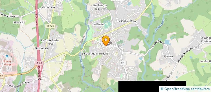 localisation de l'entreprise SCM KINES RILHAC à RILHAC-RANCON