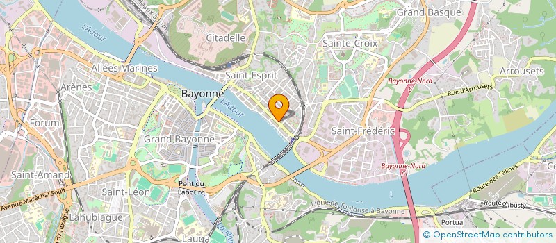 localisation de l'entreprise SCM KINES SAINT ESPRIT  BAYONNE