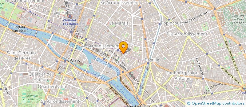 localisation de l'entreprise SCM KINES ST ANTOINE à PARIS