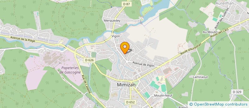 localisation de l'entreprise SCM KINES VIGON  MIMIZAN