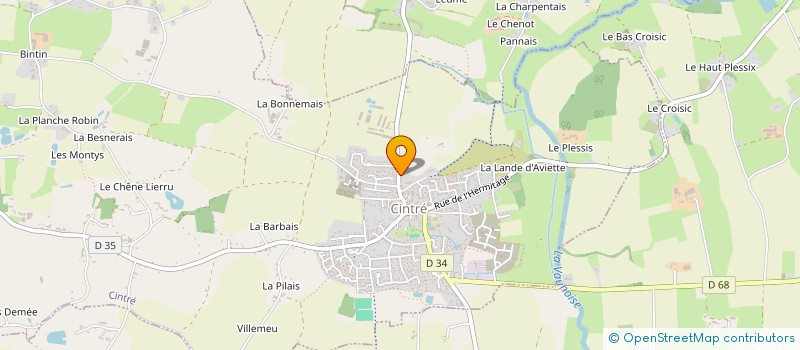 localisation de l'entreprise SCM KINESCINTRE  CINTRE