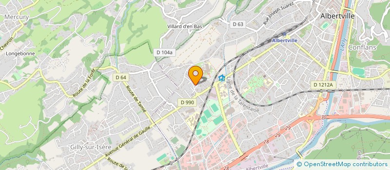 localisation de l'entreprise SCM KINESI à ALBERTVILLE