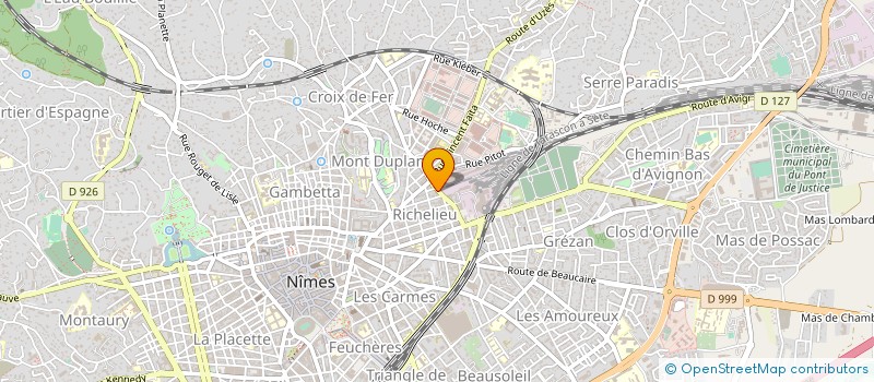localisation de l'entreprise SCM KINESIS à NIMES