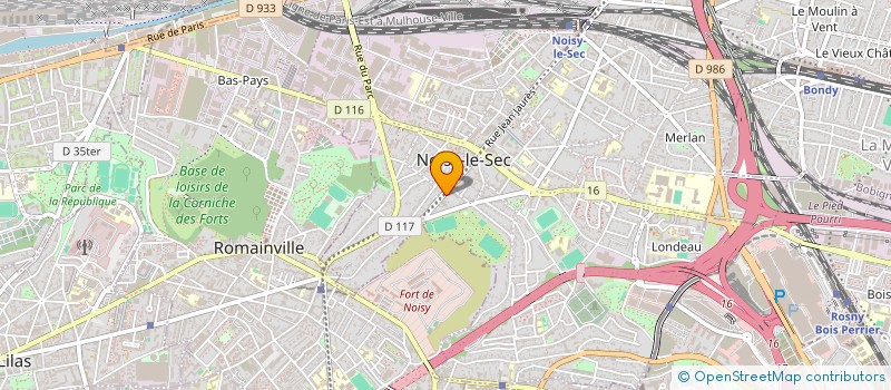 localisation de l'entreprise SCM KINESITHERAPEUTE JEANNE D ARC à NOISY-LE-SEC