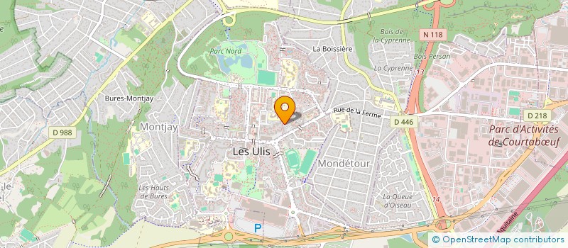 localisation de l'entreprise SCM KINESITHERAPEUTES LA LICORNE à LES ULIS