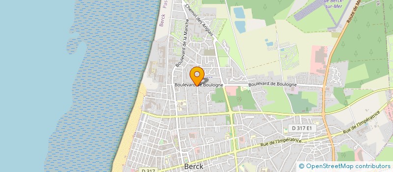 localisation de l'entreprise SCM KINESITHERAPIE LES DUNES  BERCK