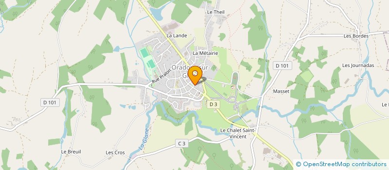 localisation de l'entreprise SCM KINORADOUR à ORADOUR-SUR-GLANE