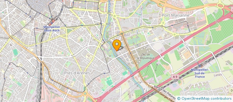localisation de l'entreprise SCM KINOSTEO à MONTPELLIER