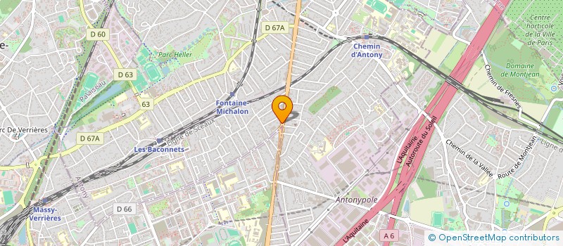 localisation de l'entreprise SCM KLASINSKI-CUCERESCU à ANTONY
