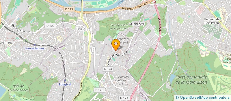 localisation de l'entreprise SCM KTFYSIO à LA CELLE-SAINT-CLOUD