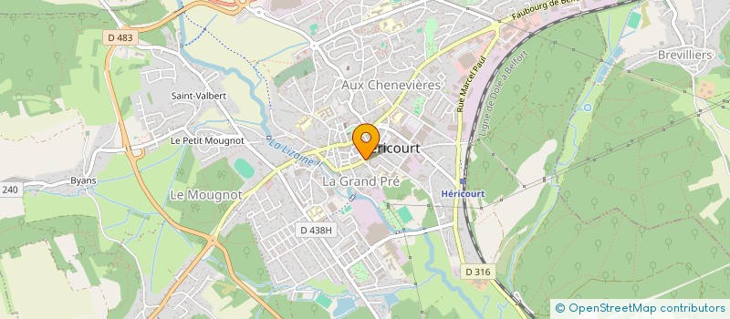 localisation de l'entreprise SCM KUPPER DUMOULIN  HERICOURT