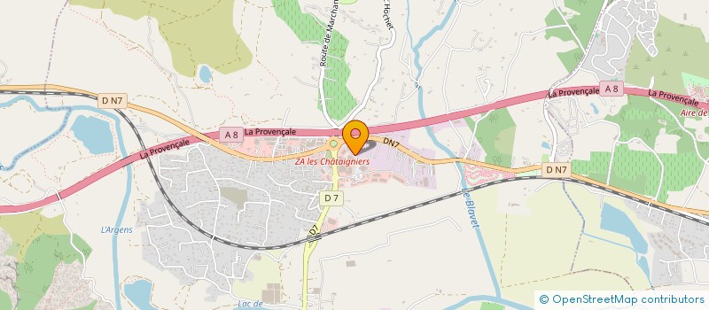 localisation de l'entreprise SCM L & A MEDICAL  ROQUEBRUNE-SUR-ARGENS