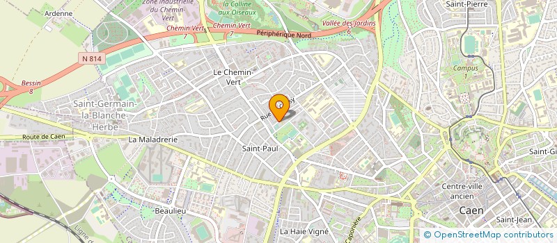 localisation de l'entreprise SCM L.B.D.A. à CAEN
