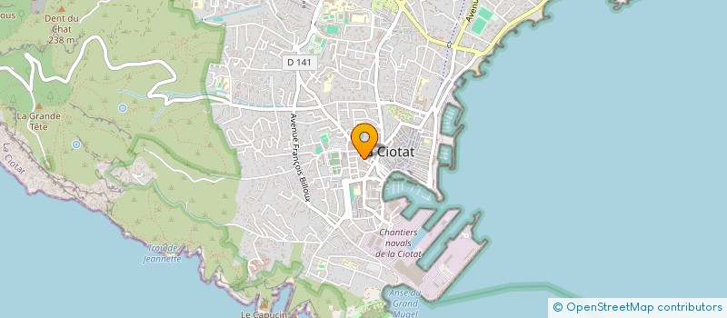 localisation de l'entreprise SCM L'EMERAUDE  LA CIOTAT