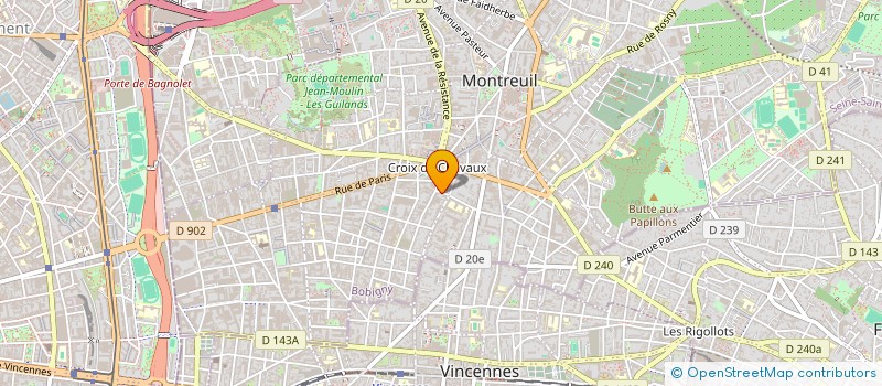 localisation de l'entreprise SCM LA BONNE MERVEILLE à MONTREUIL