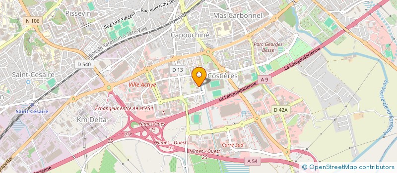 localisation de l'entreprise SCM LA CANOPEE  NIMES