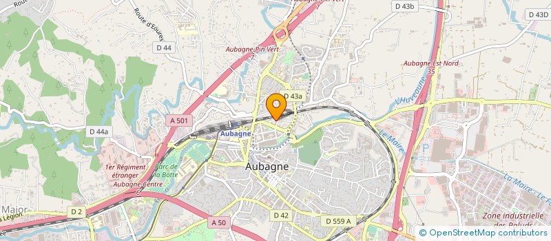 localisation de l'entreprise SCM LA CATHODE  AUBAGNE