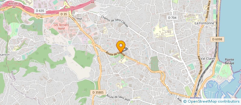 localisation de l'entreprise SCM LA CROIX ROUGE à ANTIBES