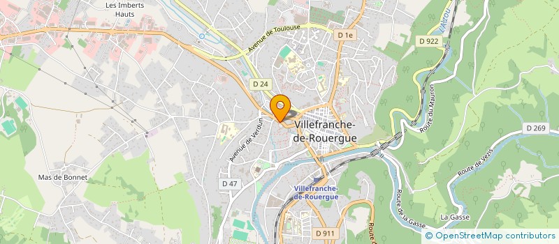 localisation de l'entreprise SCM LA DOUVE à VILLEFRANCHE-DE-ROUERGUE